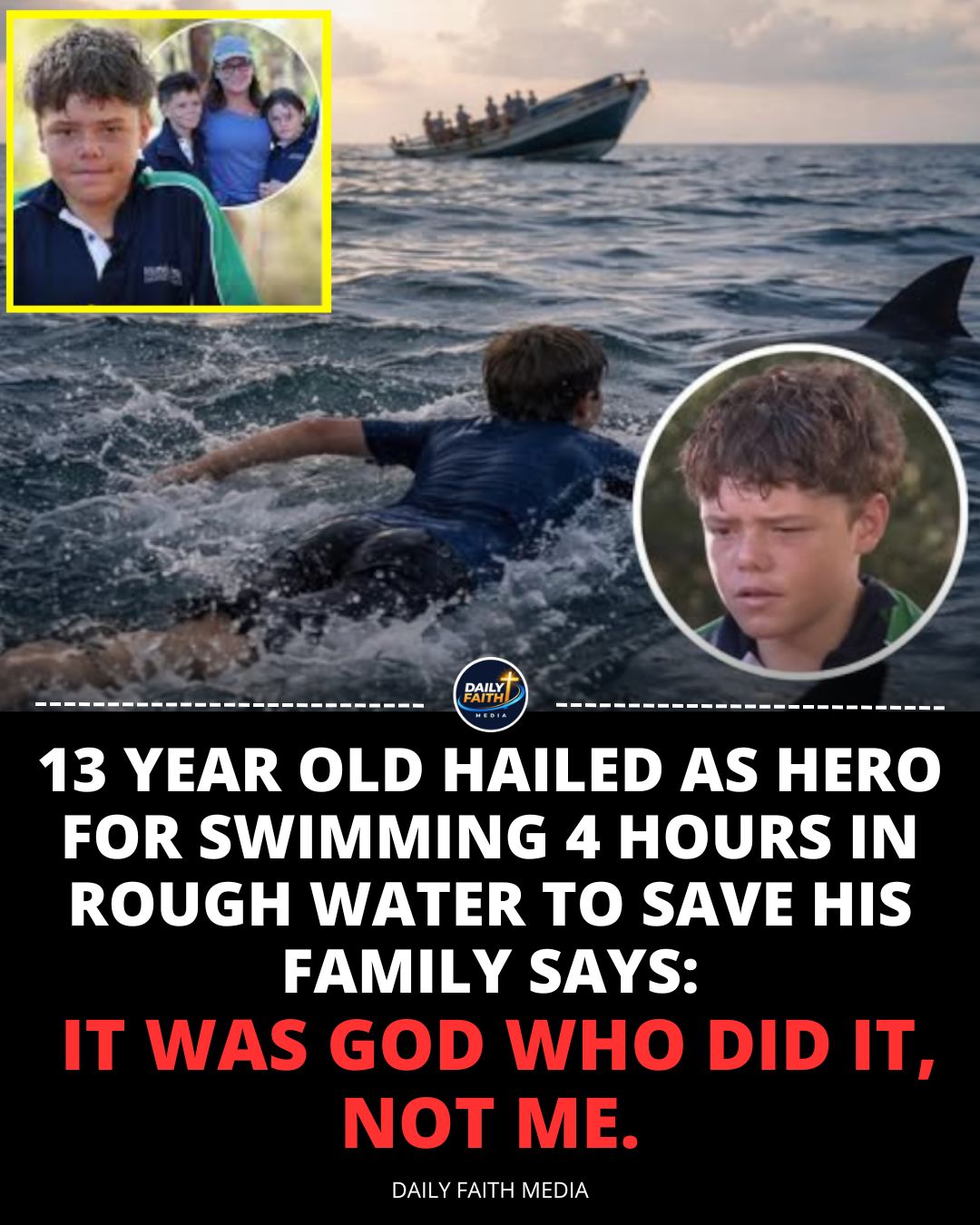 It was God who did It… 13 Year Old Hero from Australia