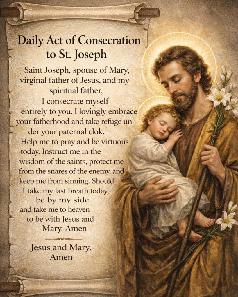 Daily Act of Consecration to St. Joseph