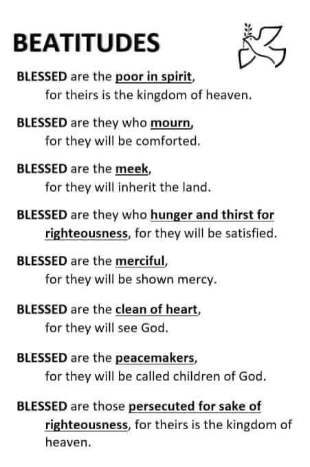 THE EIGHT BEATITUDES | Matthew 5: 3-10