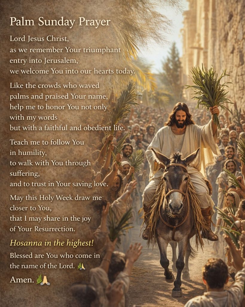 Palm Sunday Prayer