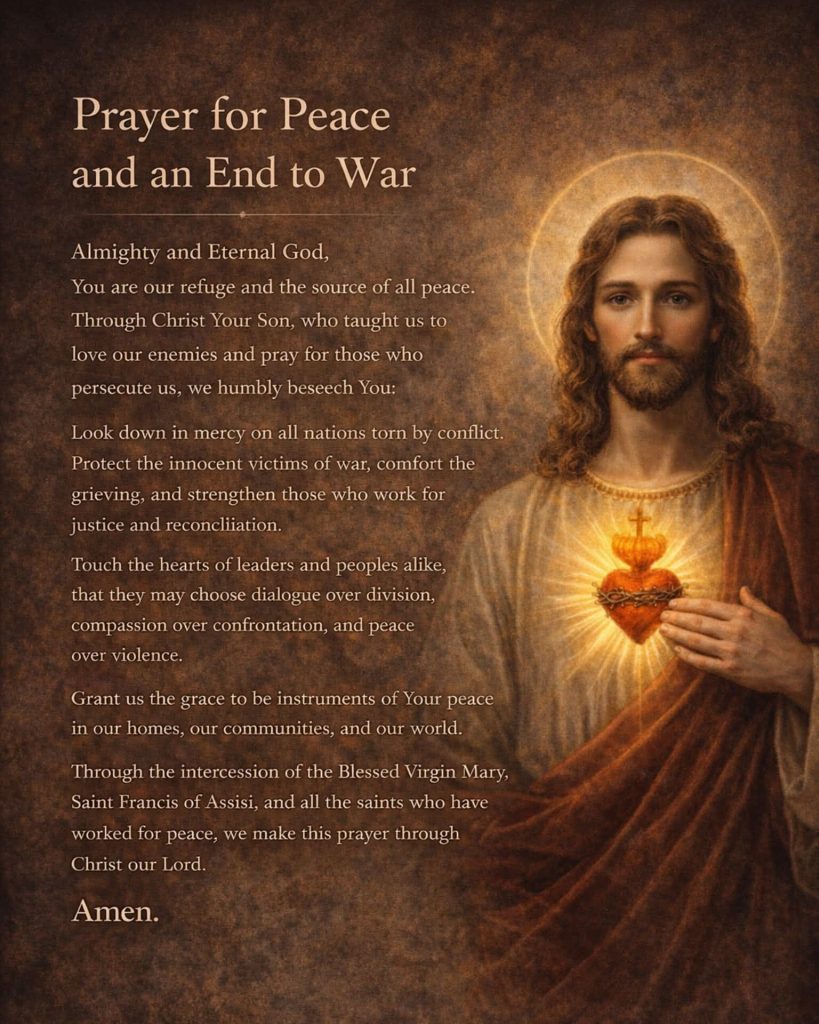 Prayer for Peace and an End to War