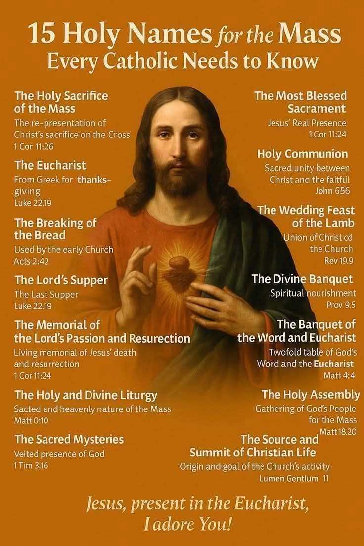 15 Holy Names for the Mass