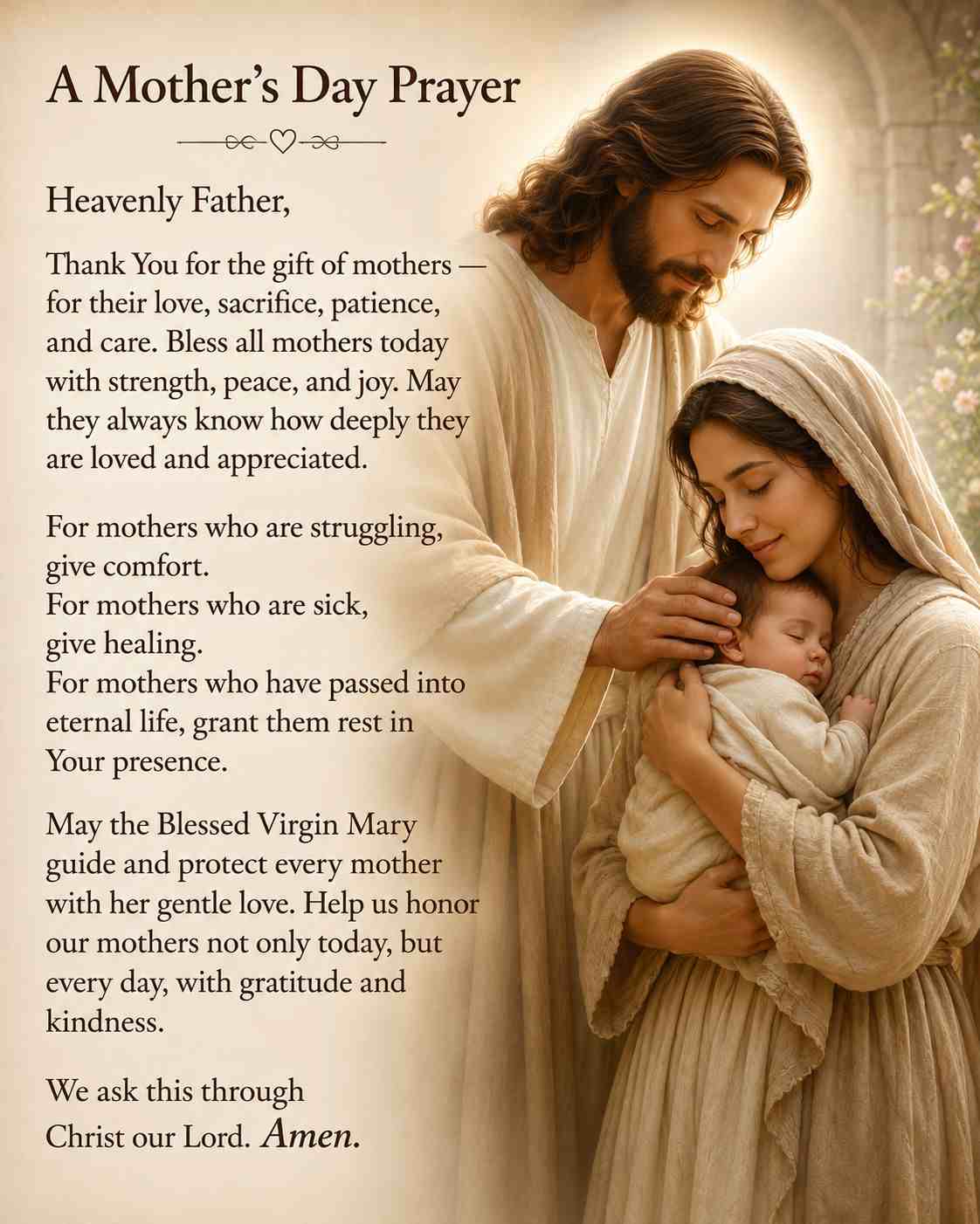 A Mother’s Day Prayer