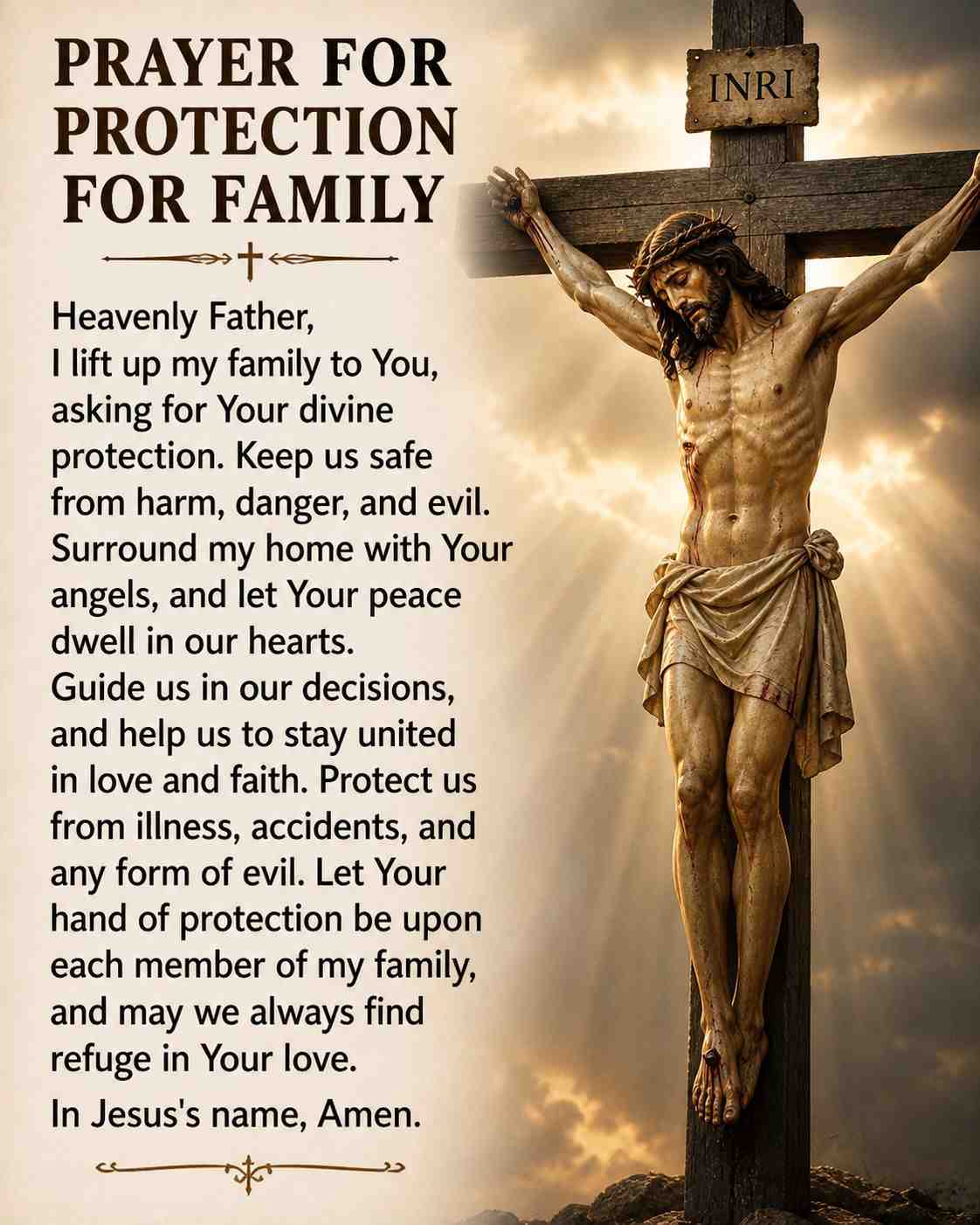Prayer for Protection for Family