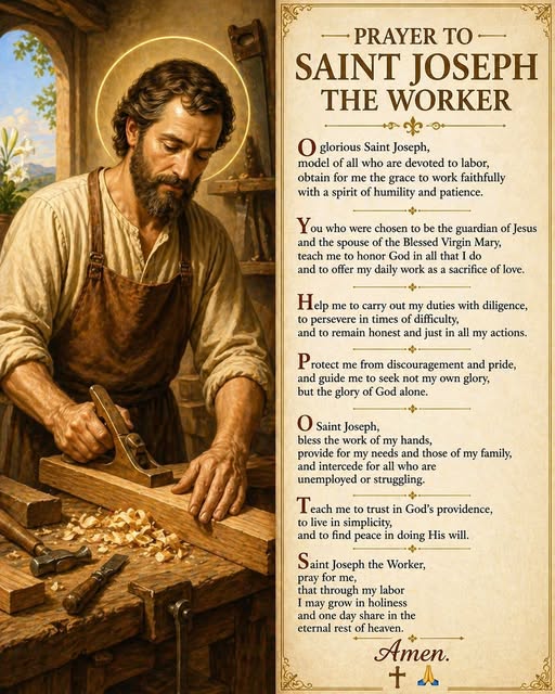 Prayer to Saint Joseph the Worker