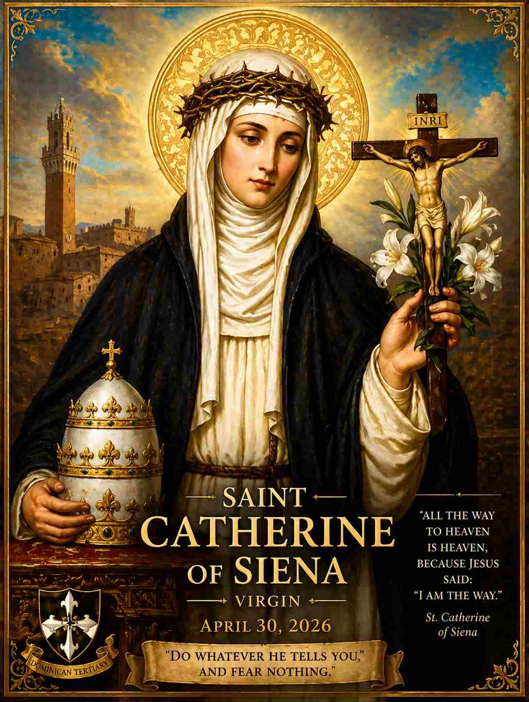 Saint Catherine of Siena, Virgin (1347-1380)