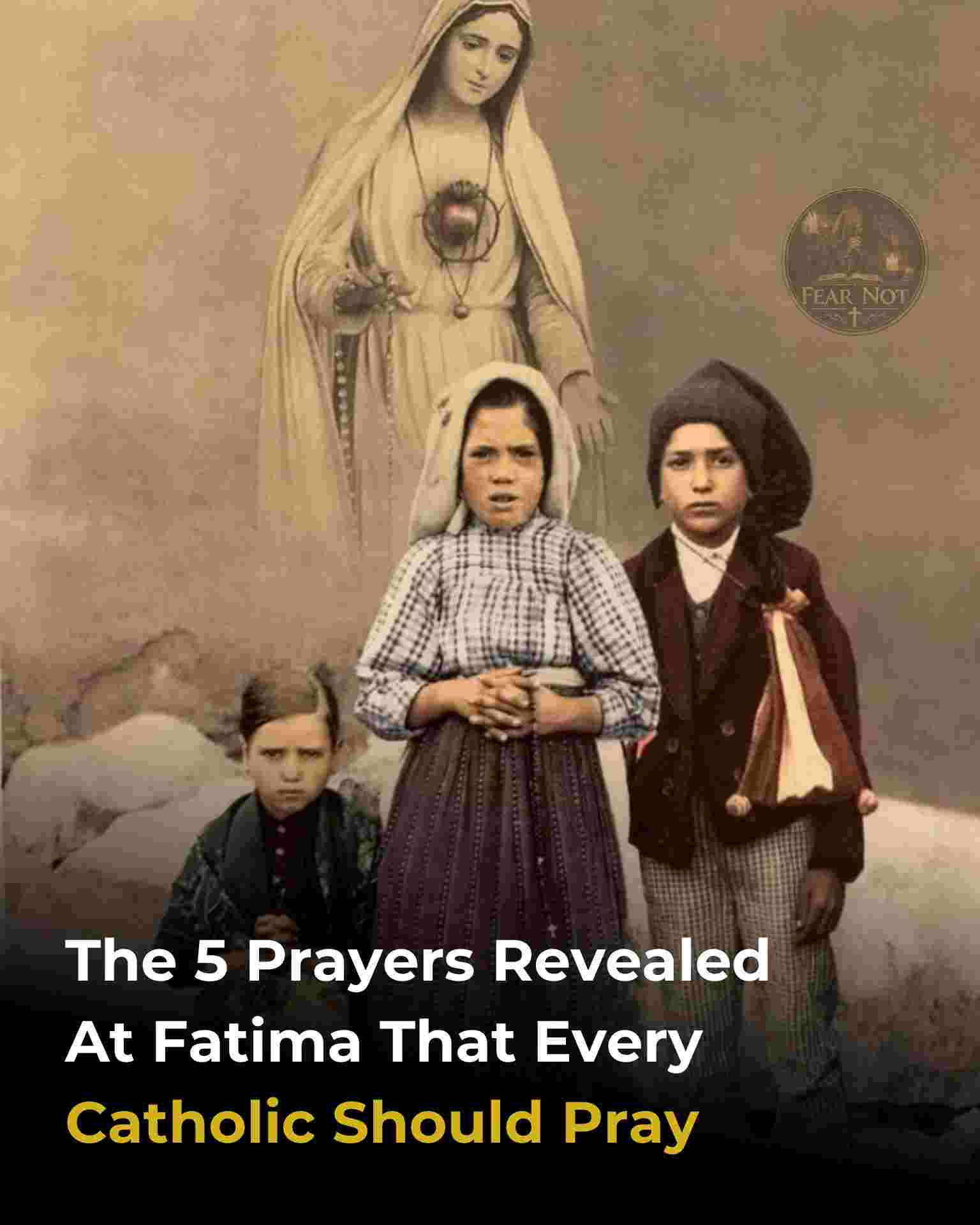 The Five Prayers Revealed at Fatima