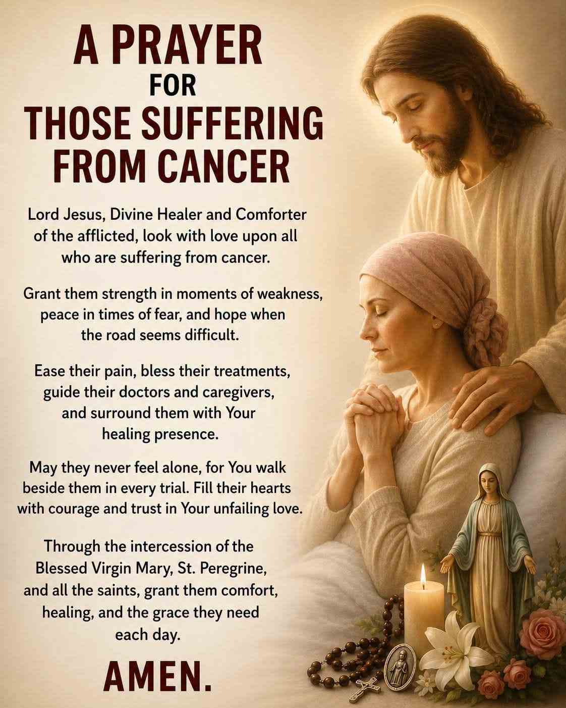 A Prayer for Those Suffering from Cancer