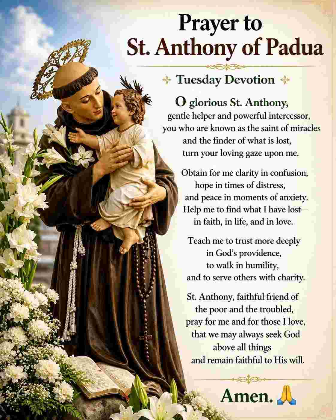 Prayer to St. Anthony of Padua | Tuesday Devotion