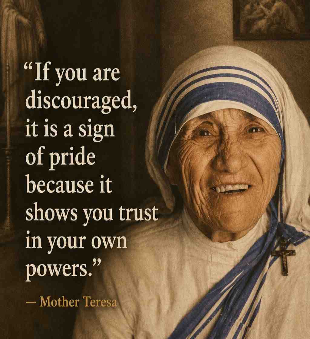 Mother Teresa | If you are Discouraged… Quote